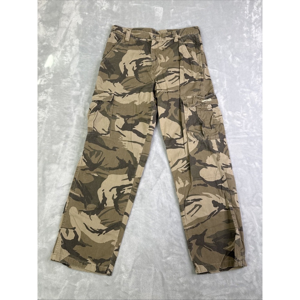 Wrangler Authentic Camo Cargo Pants Gray Men Size 30x30